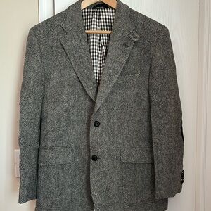 Ralph Lauren black tweed mens blazer